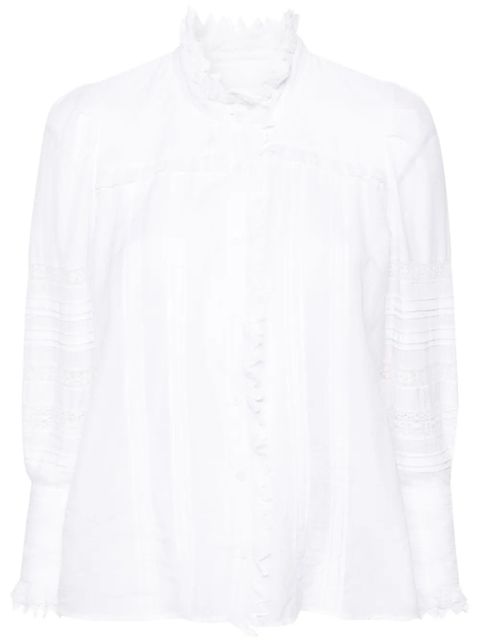 Zadig&Voltaire Trevy pintuck-detailing shirt - White - zdjęcie produktu nr 1