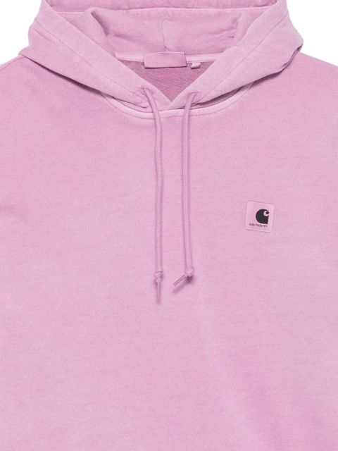 Carhartt WIP logo-patch hoodie - Purple