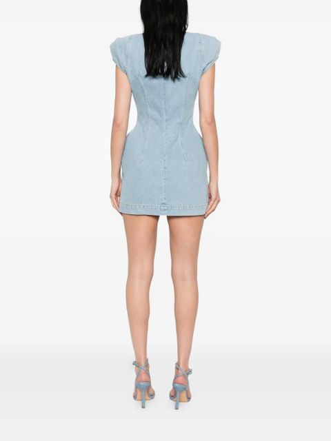 Magda Butrym panelled mini dress - Blue