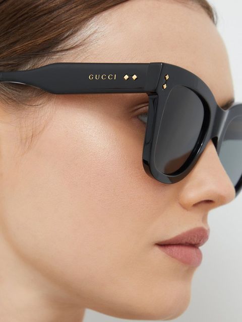 Gucci okulary przeciwsłoneczne damskie kolor czarny GG1082S