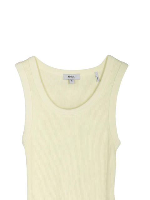AGOLDE Poppy ribbed tank top - Yellow