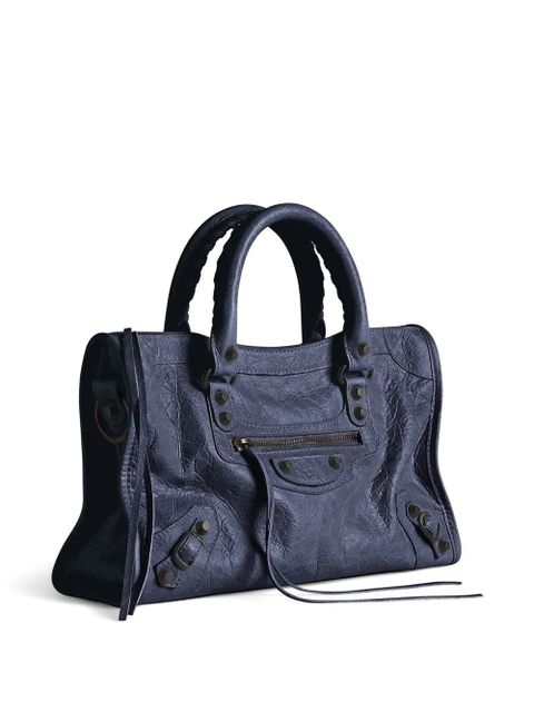 Balenciaga small Le City braided-handle tote bag - Blue