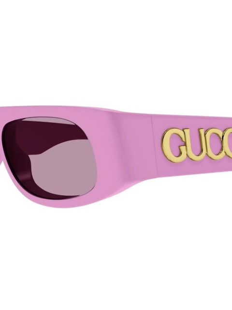 Gucci Eyewear rectangle-frame sunglasses - Pink