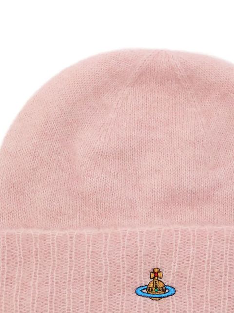 Vivienne Westwood Orb-embroidered beanie hat - Pink - zdjęcie produktu nr 2