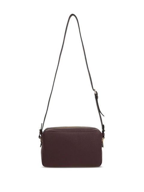 Prada leather logo-plaque shoulder bag - Red - zdjęcie produktu nr 2