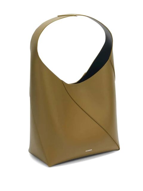 Jil Sander medium Vertigo leather shoulder bag - Green