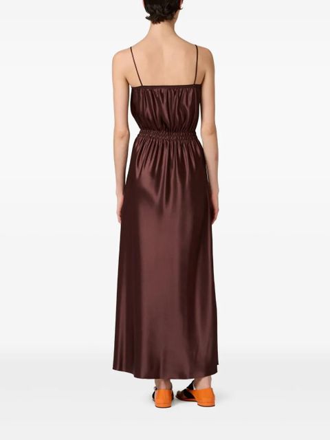 Miu Miu satin maxi dress - Brown