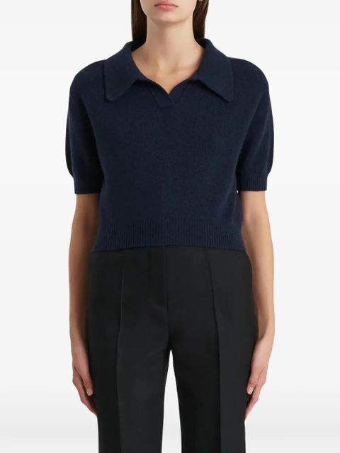 KHAITE Leni knit sweater - Blue