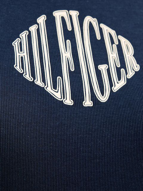 Tommy Hilfiger t-shirt bawełniany damski kolor granatowy WW0WW47881