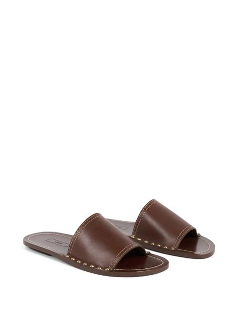 TOTEME studded detail slides - Brown - zdjęcie produktu nr 2