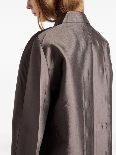 Prada double-breasted coat - Grey