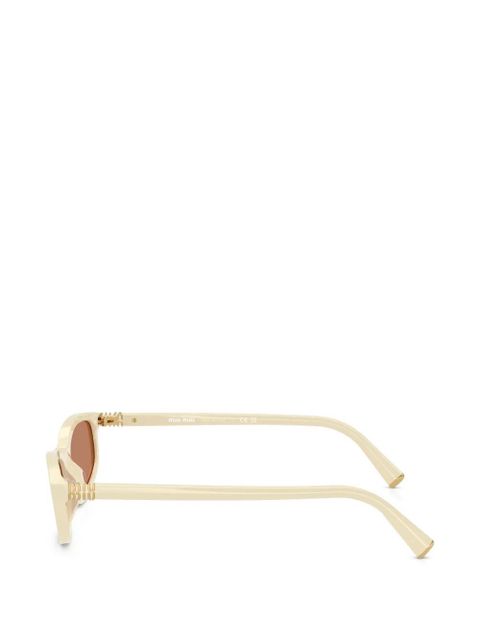 Miu Miu Eyewear oval-frame sunglasses - Neutrals