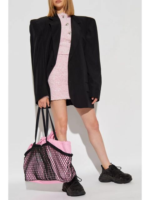 Balenciaga cut away boxy blazer - Black