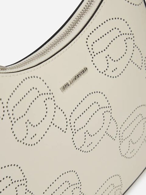 Karl Lagerfeld torebka skórzana IKON kolor biały A2W30107