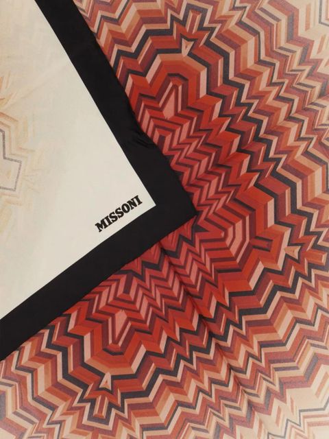 Missoni geometric patterned scarf - Brown - zdjęcie produktu nr 2