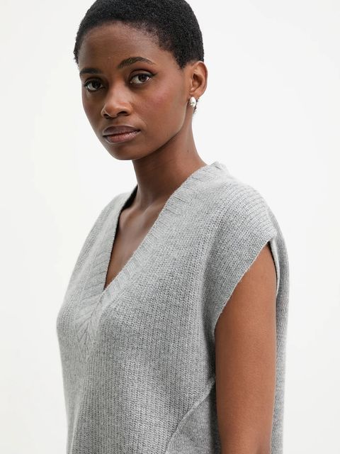 United Colors of Benetton kamizelka z dodatkiem wełny