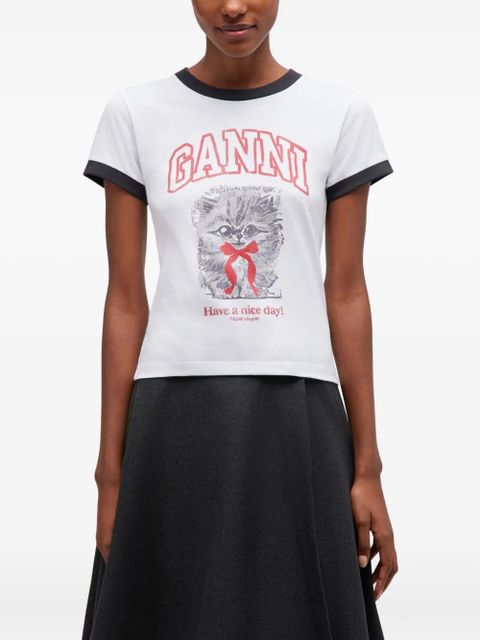 GANNI short-sleeve T-shirt - White