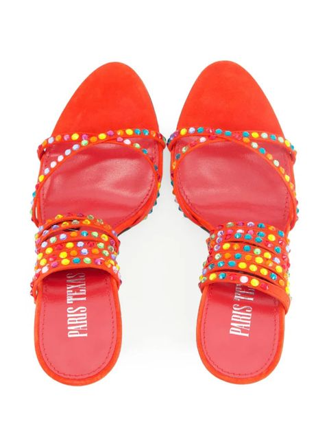 Paris Texas Holly Zoe suede sandals - Red
