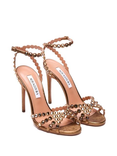 Aquazzura strass buckle tequila sandals - Gold - zdjęcie produktu nr 2