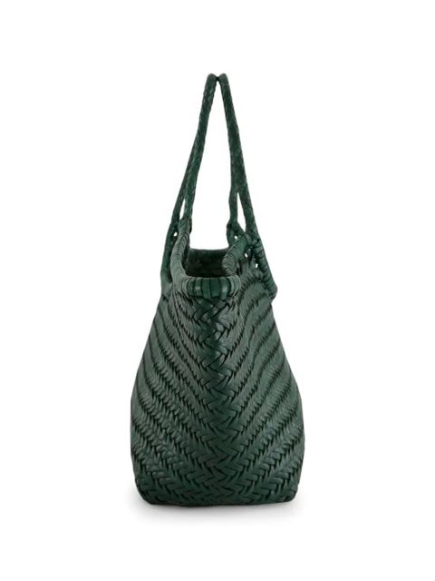 DRAGON DIFFUSION Large Nantucket woven leather tote bag - Green - zdjęcie produktu nr 2