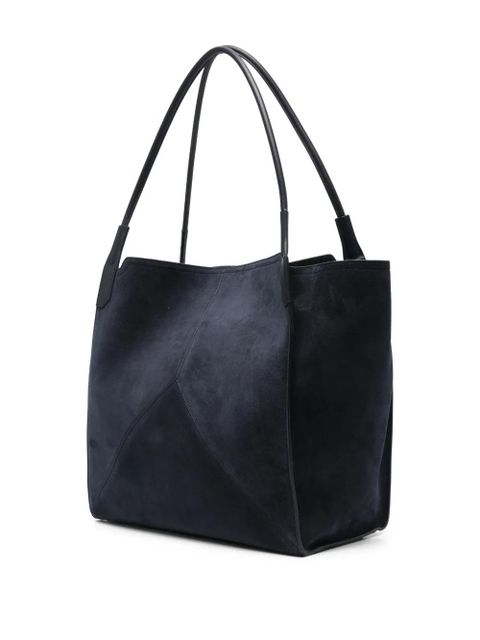 Victoria Beckham The Victoria suede tote bag - Blue