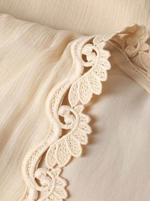 ZIMMERMANN midi Luna Billow lace-detail pleated dress - Neutrals - zdjęcie produktu nr 2