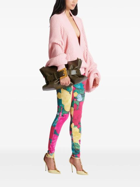 Balmain medium Anthem leather shoulder bag - Green - zdjęcie produktu nr 2