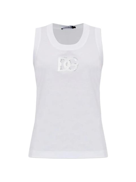 Dolce & Gabbana logo-detail tank top - White - zdjęcie produktu nr 1
