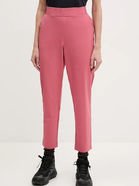 Helly Hansen spodnie sportowe Thalia 2.0 damskie kolor różowy proste high waist 34325 - zdjęcie produktu nr 1