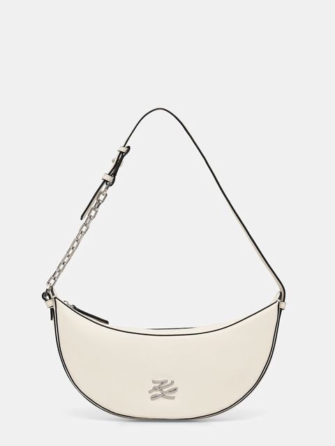 Karl Lagerfeld torebka skórzana K/AUTOGRAPH kolor biały B1W30236 - zdjęcie produktu nr 1