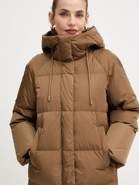 Weekend Max Mara kurtka puchowa NEWBEMBO kolor brązowy zimowa 2525496072600