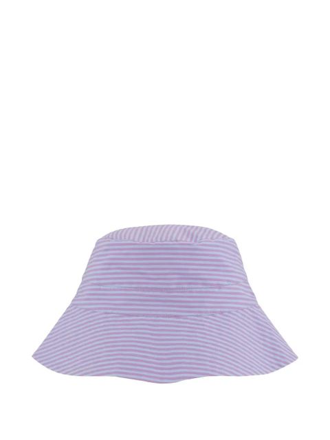 GANNI striped bucket hat - Purple - zdjęcie produktu nr 1