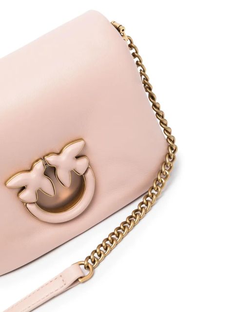 PINKO Love leather crossbody bag