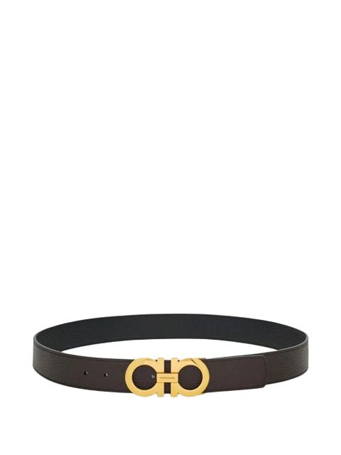 Ferragamo Gancini leather belt - Brown - zdjęcie produktu nr 1