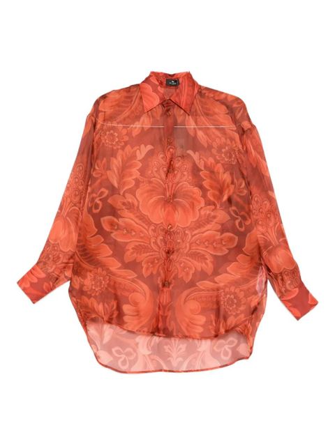 ETRO floral-print shirt - Red