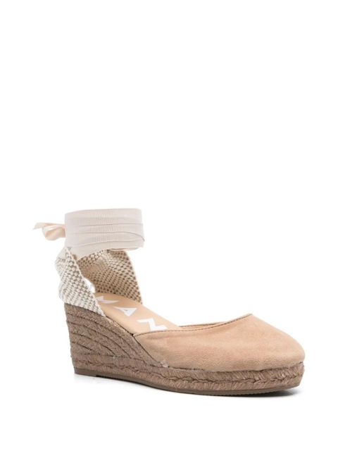 Manebi Hamptons 75mm wedge espadrilles - Neutrals