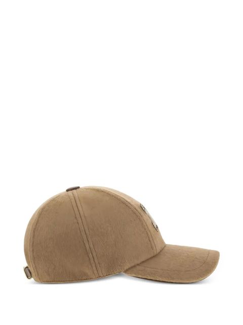 Max Mara FEDORA logo-patch camel wool cap - Brown - zdjęcie produktu nr 2