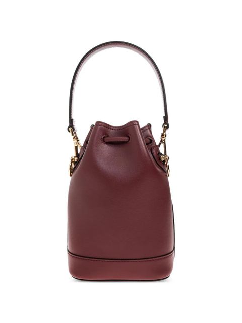 FENDI mini Mon Tresor drawstring leather tote bag - Red