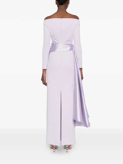 Solace London Kiana off-shoulder maxi dress - Purple