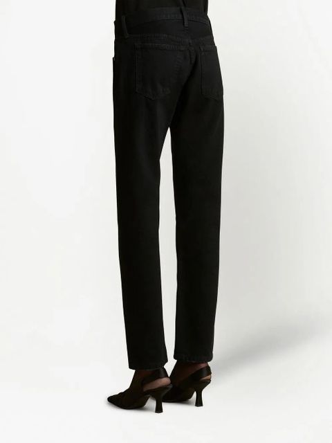KHAITE The Kyle straight-leg jeans - Black