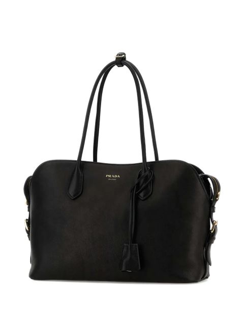 Prada large leather tote bag - Black