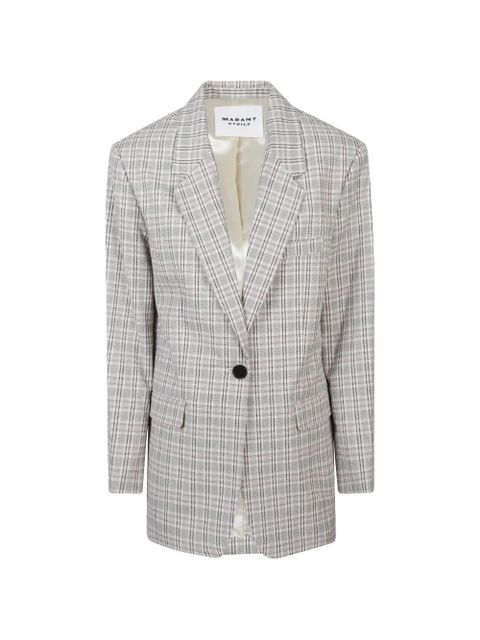 MARANT ÉTOILE checked buttoned jacket - Neutrals - zdjęcie produktu nr 1