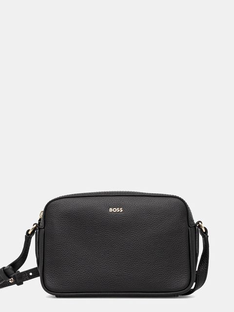 BOSS torebka skórzana kolor czarny 50547733 - zdjęcie produktu nr 1
