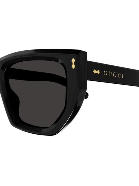 Gucci Eyewear geometric-frame sunglasses - Black
