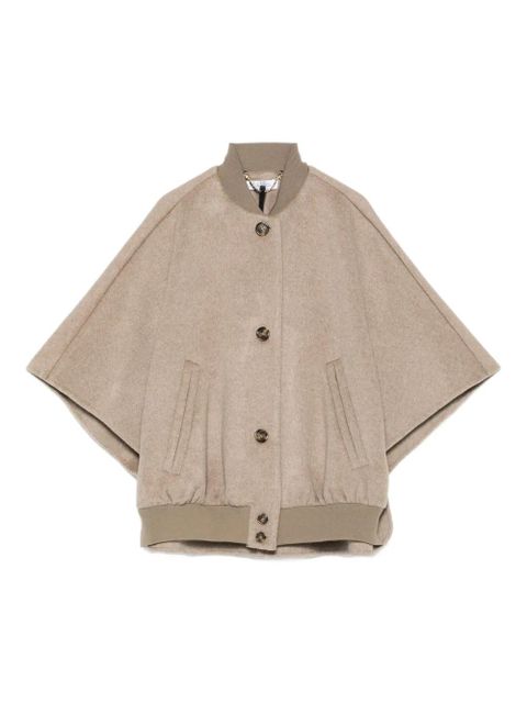 Max Mara cape wool coat - Neutrals - zdjęcie produktu nr 1