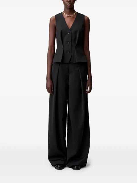 Claudie Pierlot button-detail trousers - Black - zdjęcie produktu nr 2