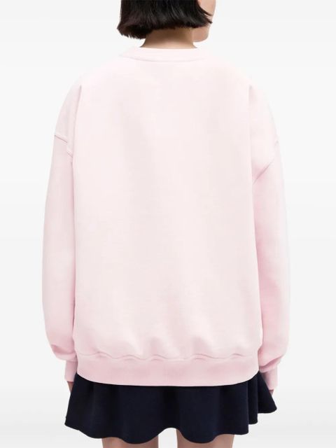 GANNI graphic-print sweatshirt - Pink