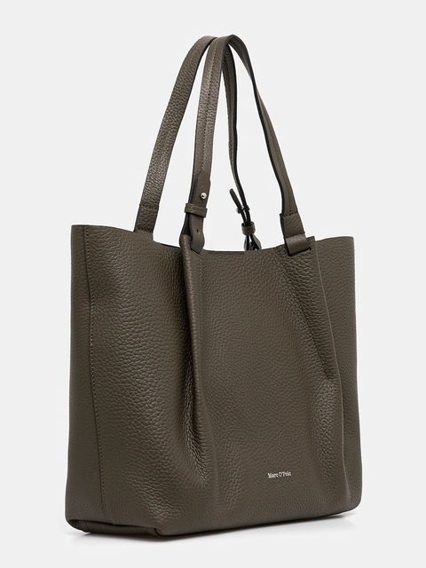 Marc O'Polo torebka skórzana kolor zielony 50819650201109 - zdjęcie produktu nr 2