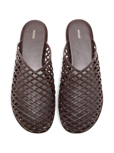 NEOUS woven leather sandals - Brown