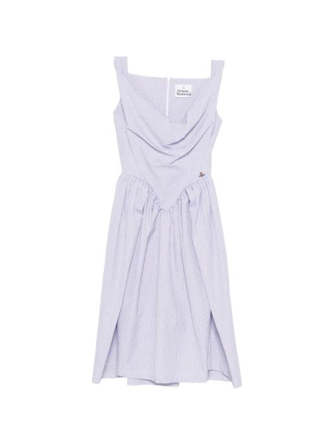 Vivienne Westwood Sunday striped-pattern mini dress - White